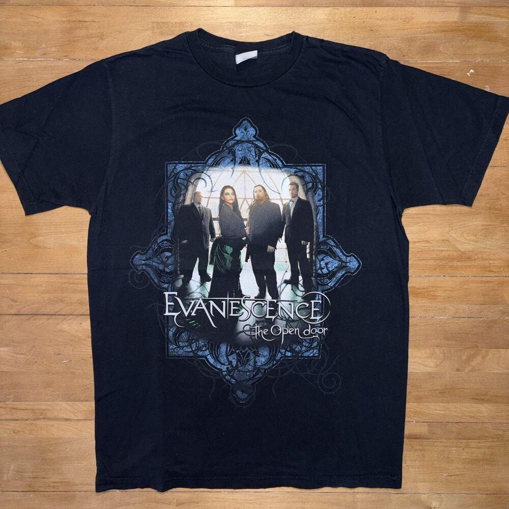 Evanescence VTG Rock Mall Goth Alternative Open Door Sides Shirt S